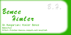 bence himler business card